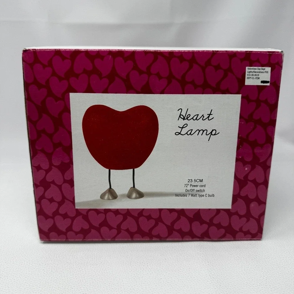 Target 2002 Heart Lamp Red Glitter EVA Y2K Valentine Novelty Mood Light Works
